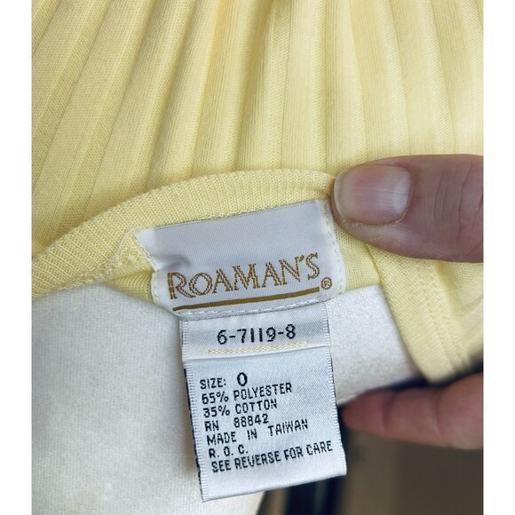 Roamans Butter Yellow T-Shirt Dress Plus Size 0 - Picture 5 of 8
